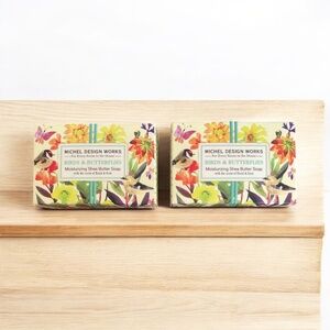 Michel Design Works Birds & Butterflies Shea Butter Soap 2 Pack | 4.5 oz Each